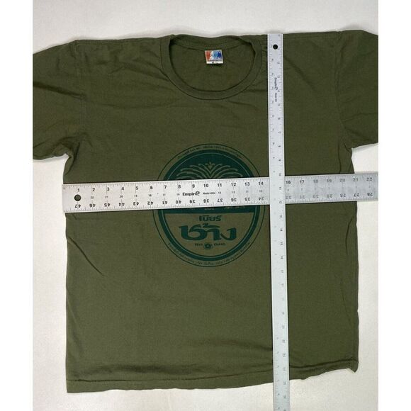 Beer Chang Graphic T-shirt Women Medium Green Short Sleeve - Picture 6 of 6